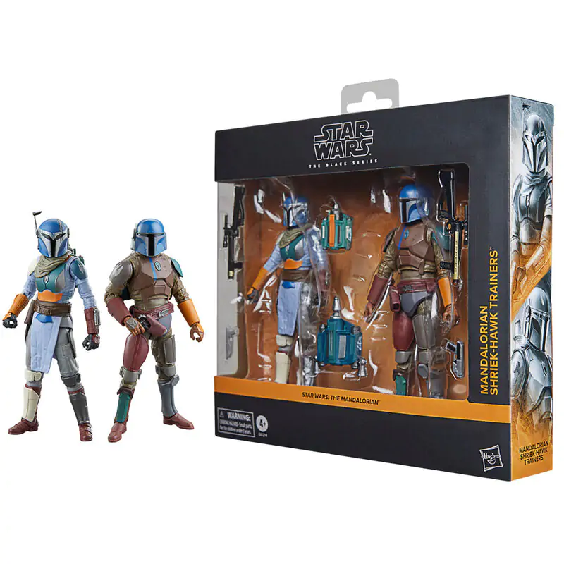 Star Wars The Mandalorian - Mandalorian & Shriek-Hawk Trainers sada 2 figurky 15 cm fotografii produktu