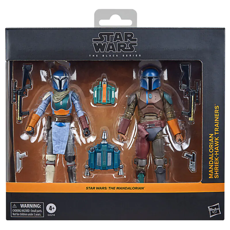 Star Wars The Mandalorian - Mandalorian & Shriek-Hawk Trainers sada 2 figurky 15 cm fotografii produktu