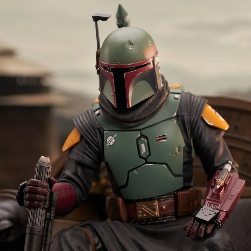 Star Wars: The Mandalorian Premier Collection Statue 1/7 Boba Fett on Throne 24 cm Socha fotografii produktu