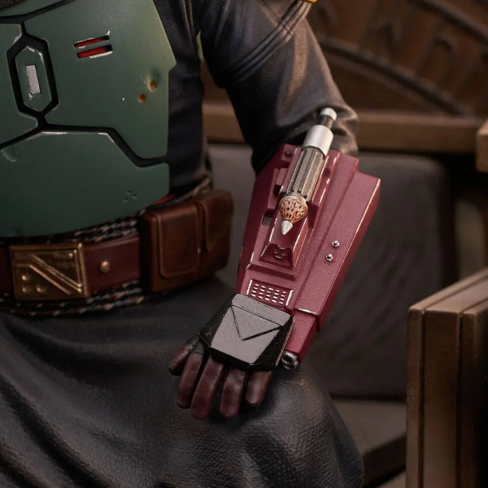 Star Wars: The Mandalorian Premier Collection Statue 1/7 Boba Fett on Throne 24 cm Socha fotografii produktu