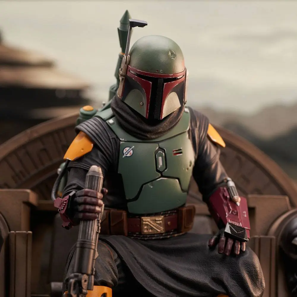 Star Wars: The Mandalorian Premier Collection Statue 1/7 Boba Fett on Throne 24 cm Socha fotografii produktu
