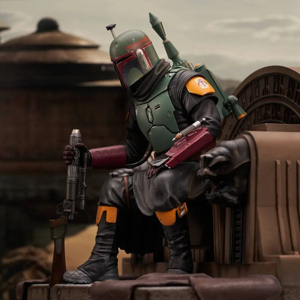 Star Wars: The Mandalorian Premier Collection Statue 1/7 Boba Fett on Throne 24 cm Socha fotografii produktu