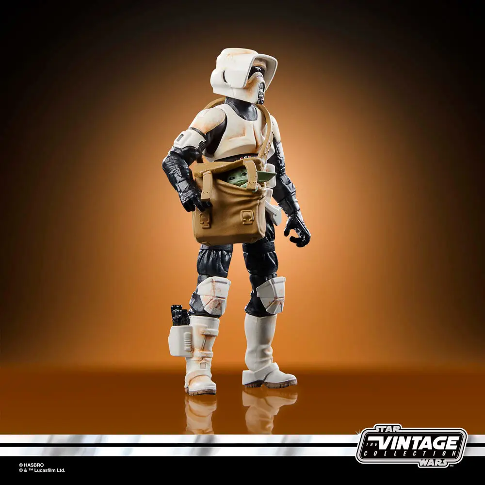 Star Wars: The Mandalorian Vintage Collection Vozidlo s figurkami Speedrová motorka se Scout Trooperem a Grogem fotografii produktu