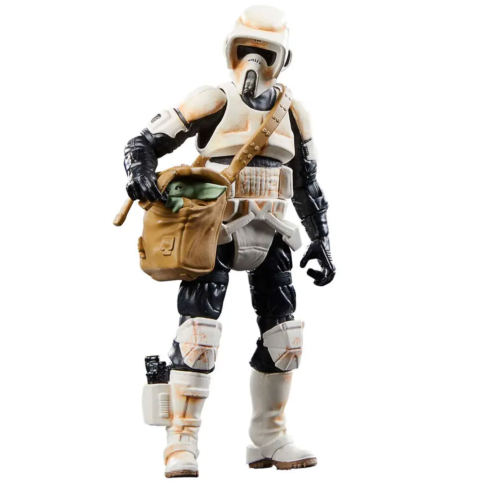 Star Wars: The Mandalorian Vintage Collection Vozidlo s figurkami Speedrová motorka se Scout Trooperem a Grogem fotografii produktu