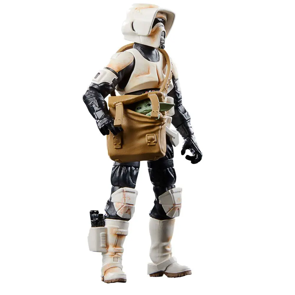 Star Wars: The Mandalorian Vintage Collection Vozidlo s figurkami Speedrová motorka se Scout Trooperem a Grogem fotografii produktu