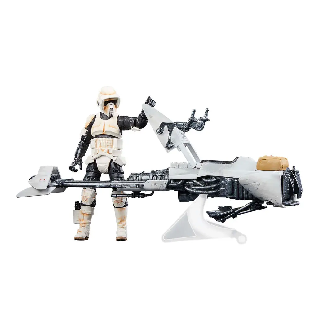 Star Wars: The Mandalorian Vintage Collection Vozidlo s figurkami Speedrová motorka se Scout Trooperem a Grogem fotografii produktu