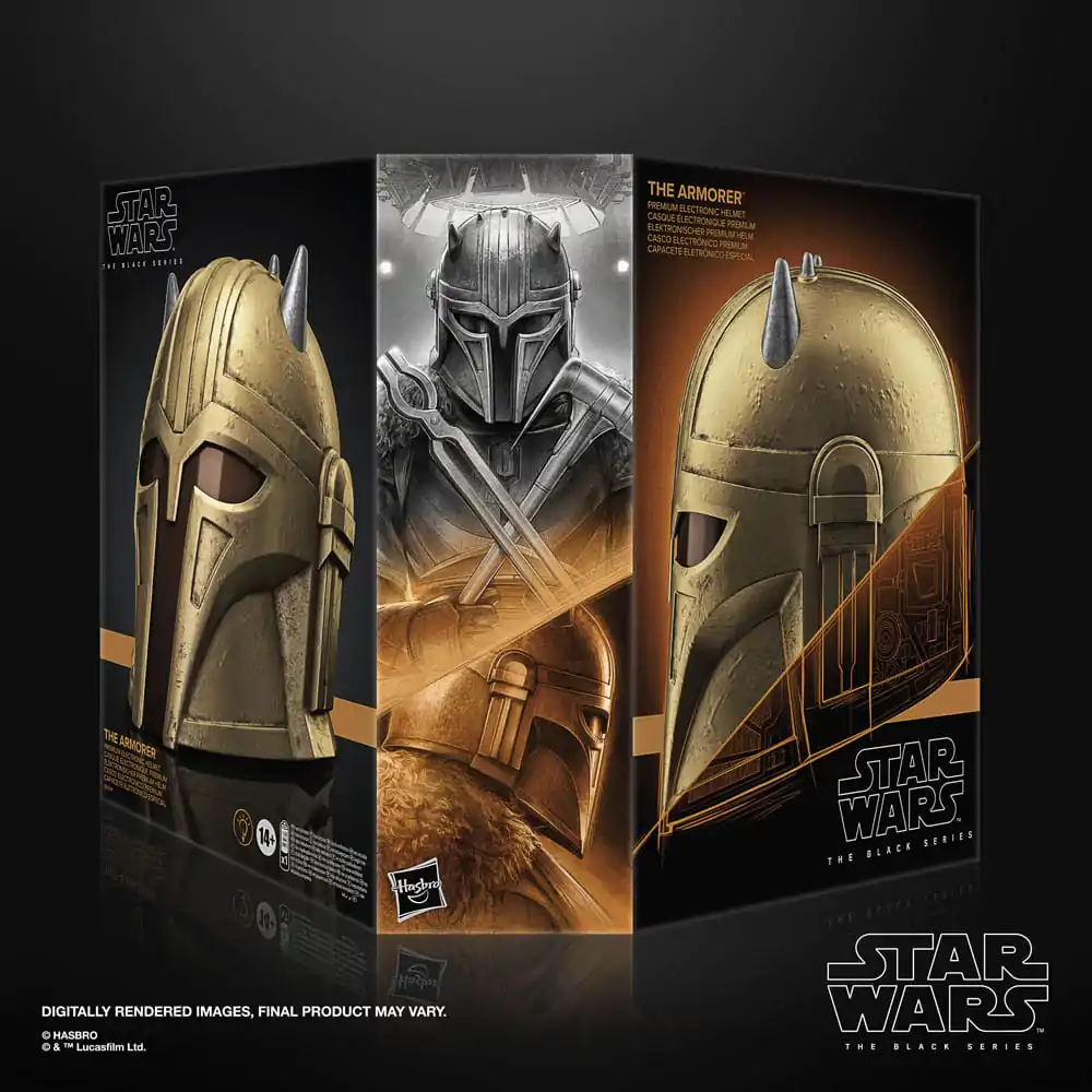 Star Wars The Mandalorian The Armorer prémiová elektronická helma fotografii produktu