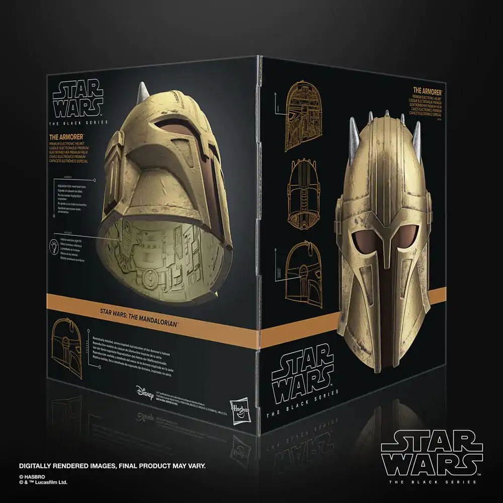 Star Wars The Mandalorian The Armorer prémiová elektronická helma fotografii produktu