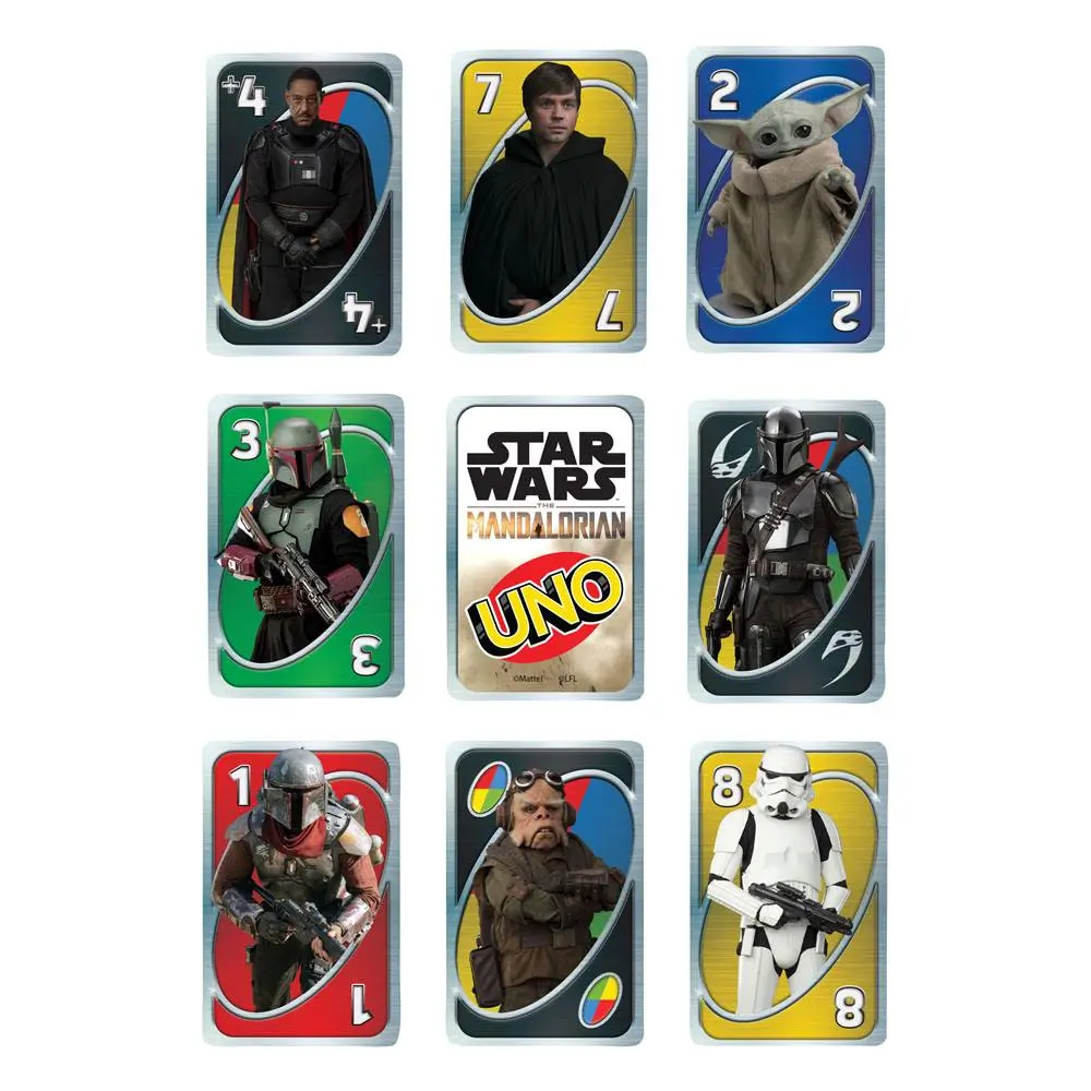Star Wars: The Mandalorian UNO karetní hra fotografii produktu