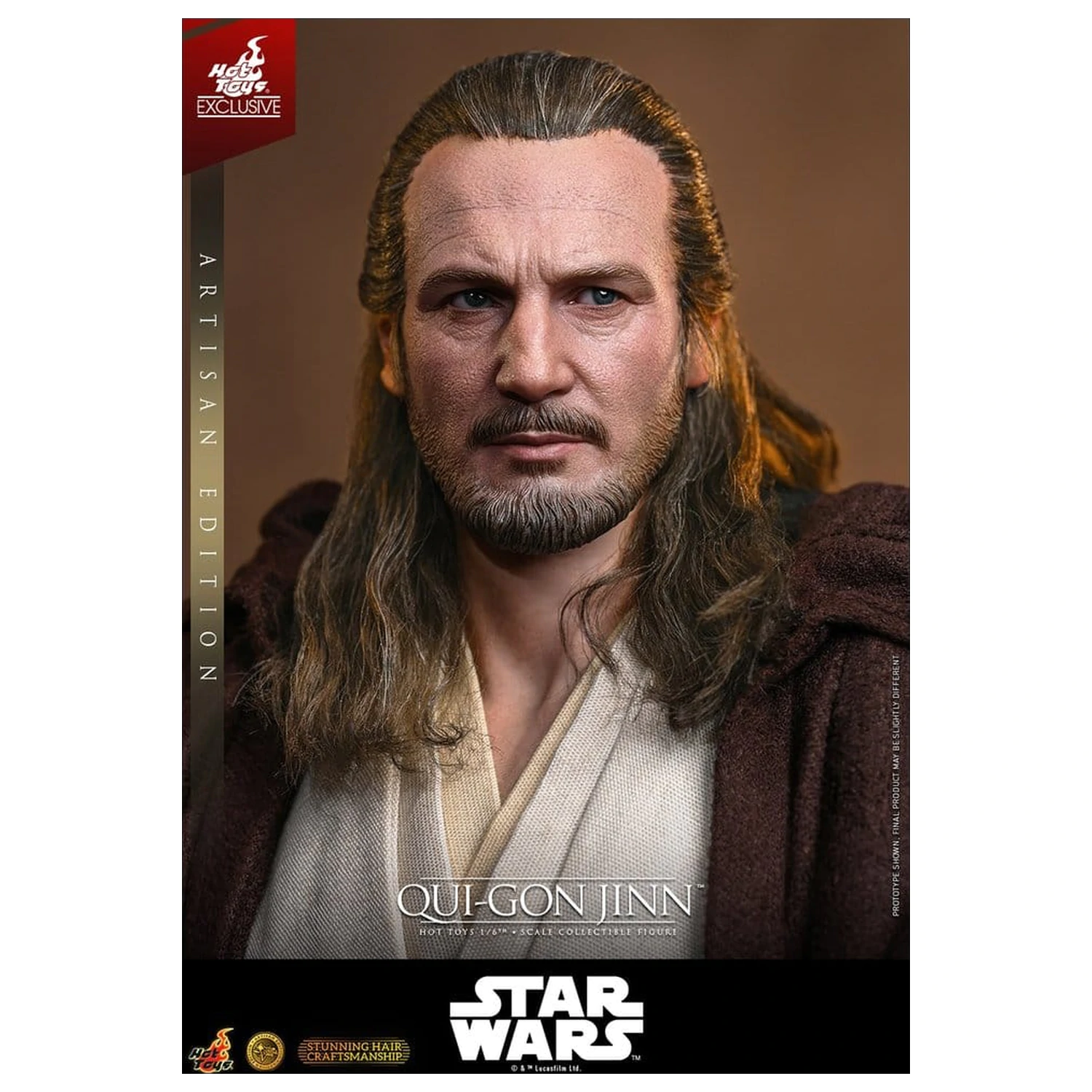 Star Wars: The Phantom Menace Movie Masterpiece Akční figurka 1/6 Qui-Gon Jinn (Artisan Edition) Hot Toys Exclusive 32 cm fotografii produktu
