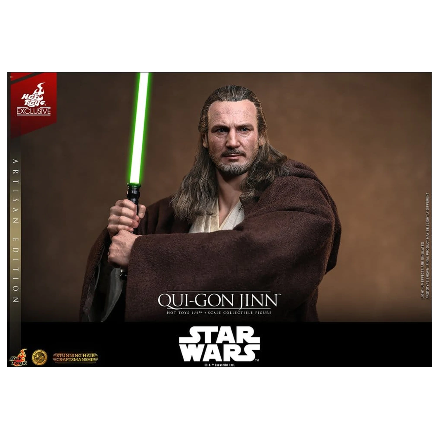 Star Wars: The Phantom Menace Movie Masterpiece Akční figurka 1/6 Qui-Gon Jinn (Artisan Edition) Hot Toys Exclusive 32 cm fotografii produktu