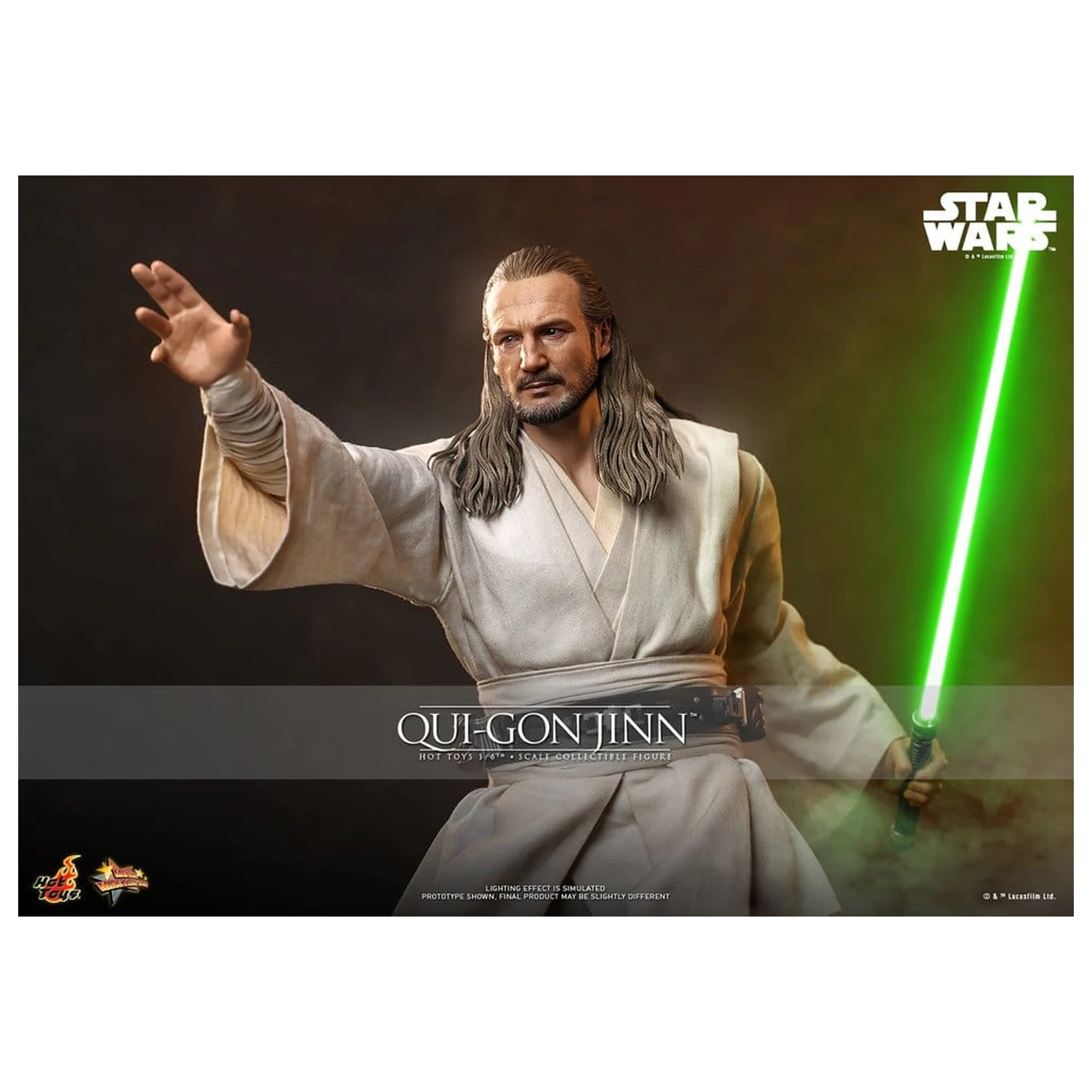 Star Wars: The Phantom Menace Movie Masterpiece Akční figurka 1/6 Qui-Gon Jinn (Artisan Edition) Hot Toys Exclusive 32 cm fotografii produktu