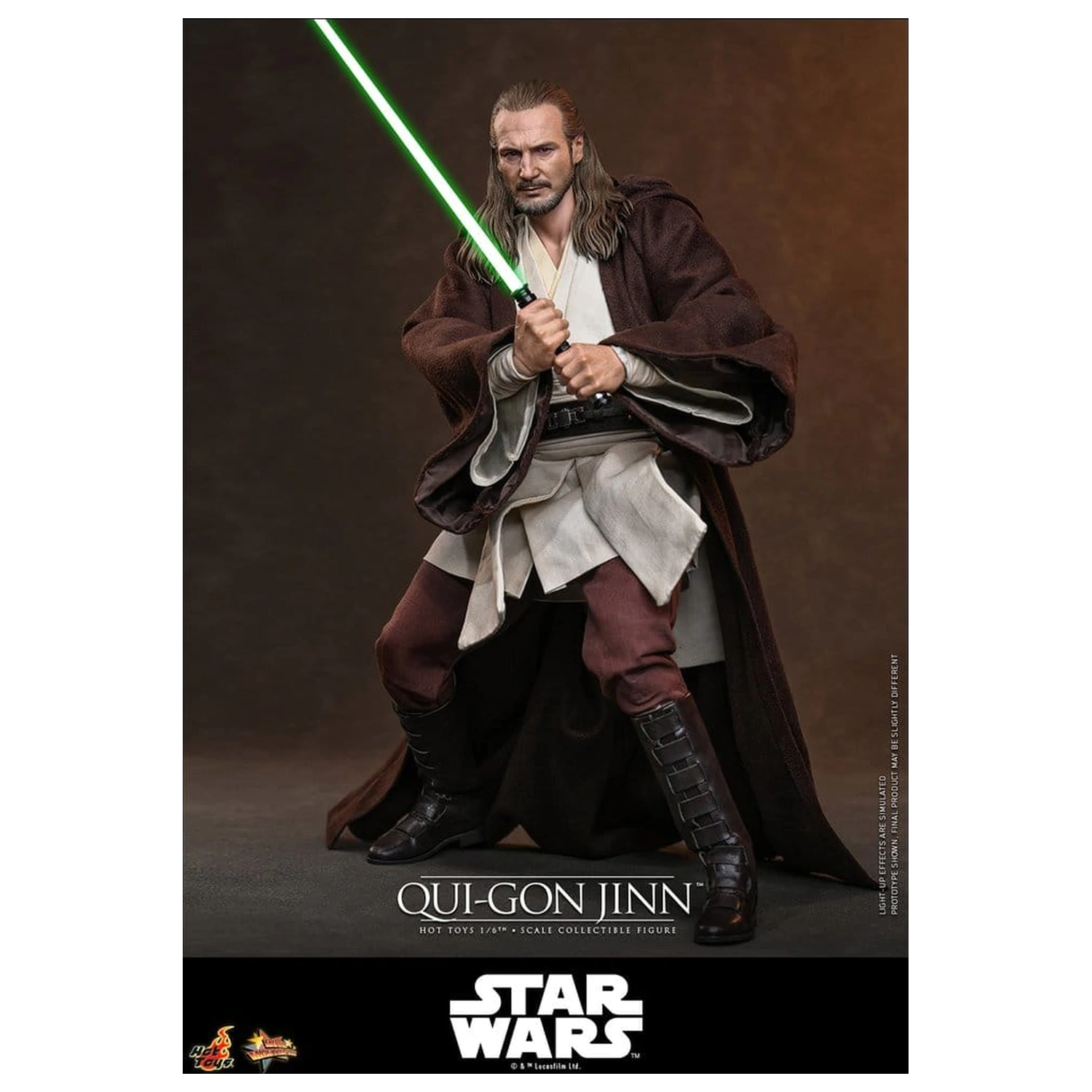 Star Wars: The Phantom Menace Movie Masterpiece Akční figurka 1/6 Qui-Gon Jinn (Artisan Edition) Hot Toys Exclusive 32 cm fotografii produktu