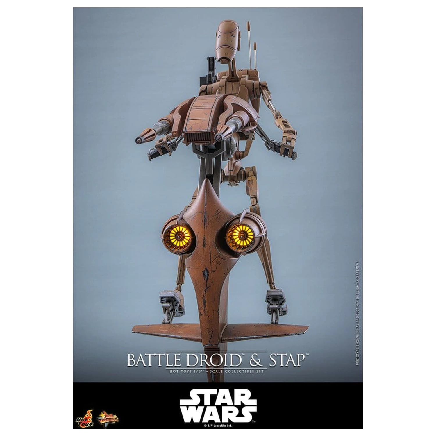Star Wars: The Phantom Menace Movie Masterpiece Sběratelská figurka Set 1/6 Battle Droid & STAP 32 cm fotografii produktu