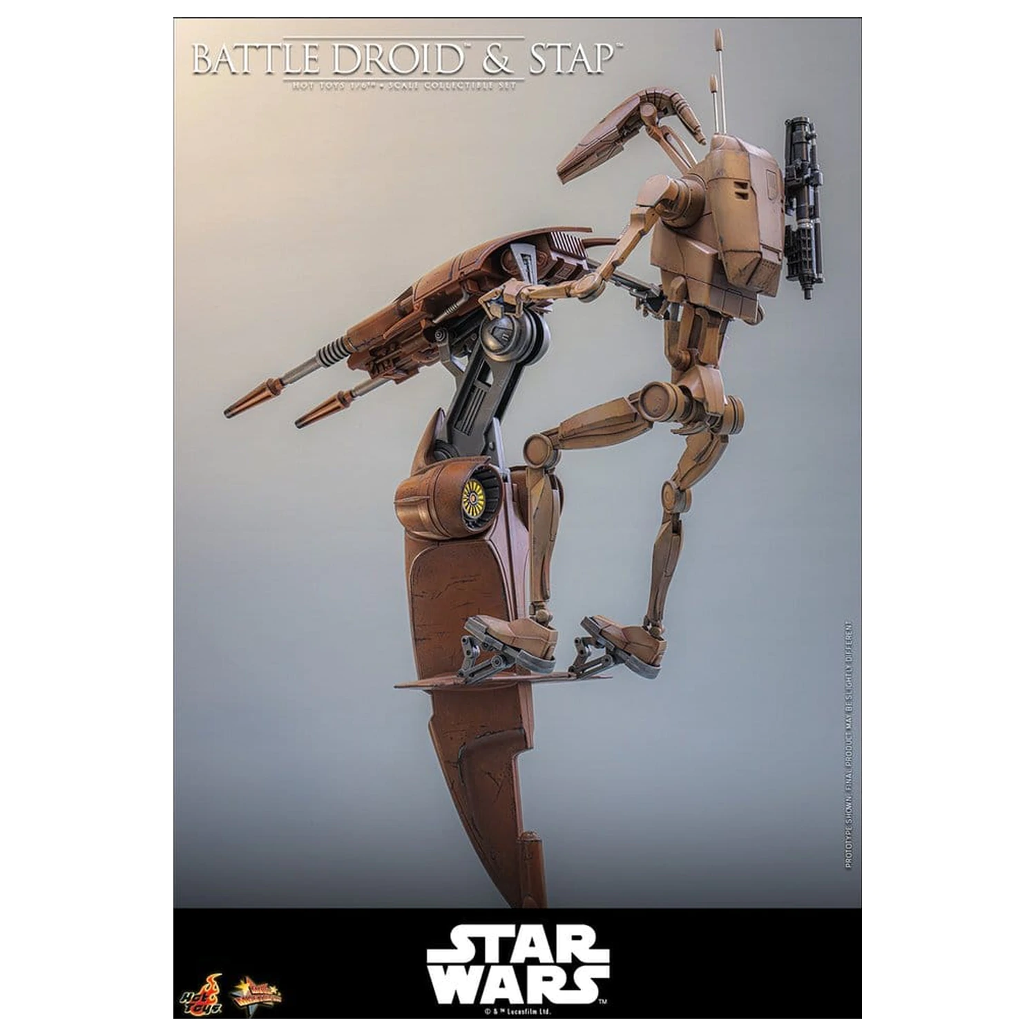 Star Wars: The Phantom Menace Movie Masterpiece Sběratelská figurka Set 1/6 Battle Droid & STAP 32 cm fotografii produktu