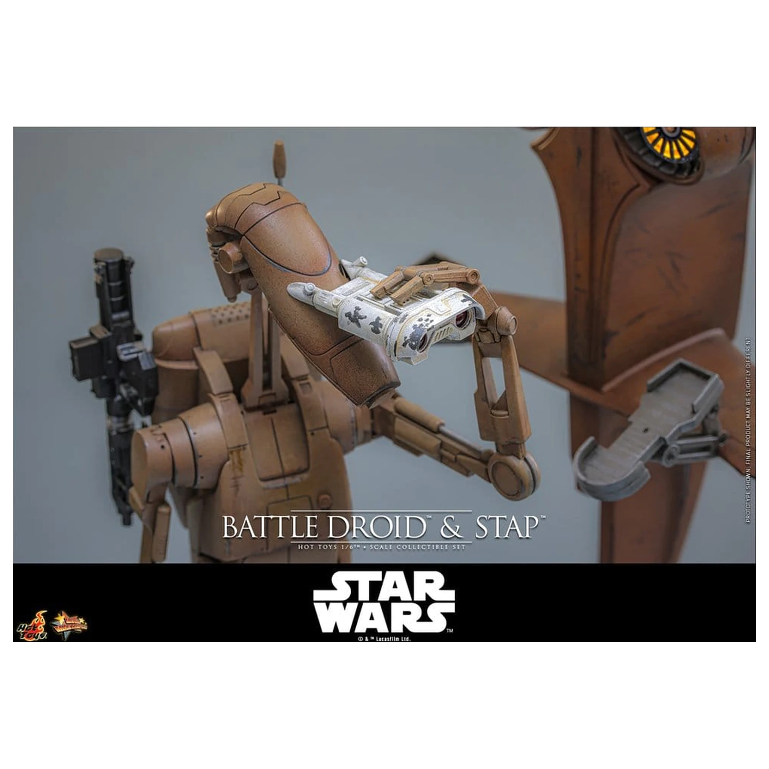 Star Wars: The Phantom Menace Movie Masterpiece Sběratelská figurka Set 1/6 Battle Droid & STAP 32 cm fotografii produktu
