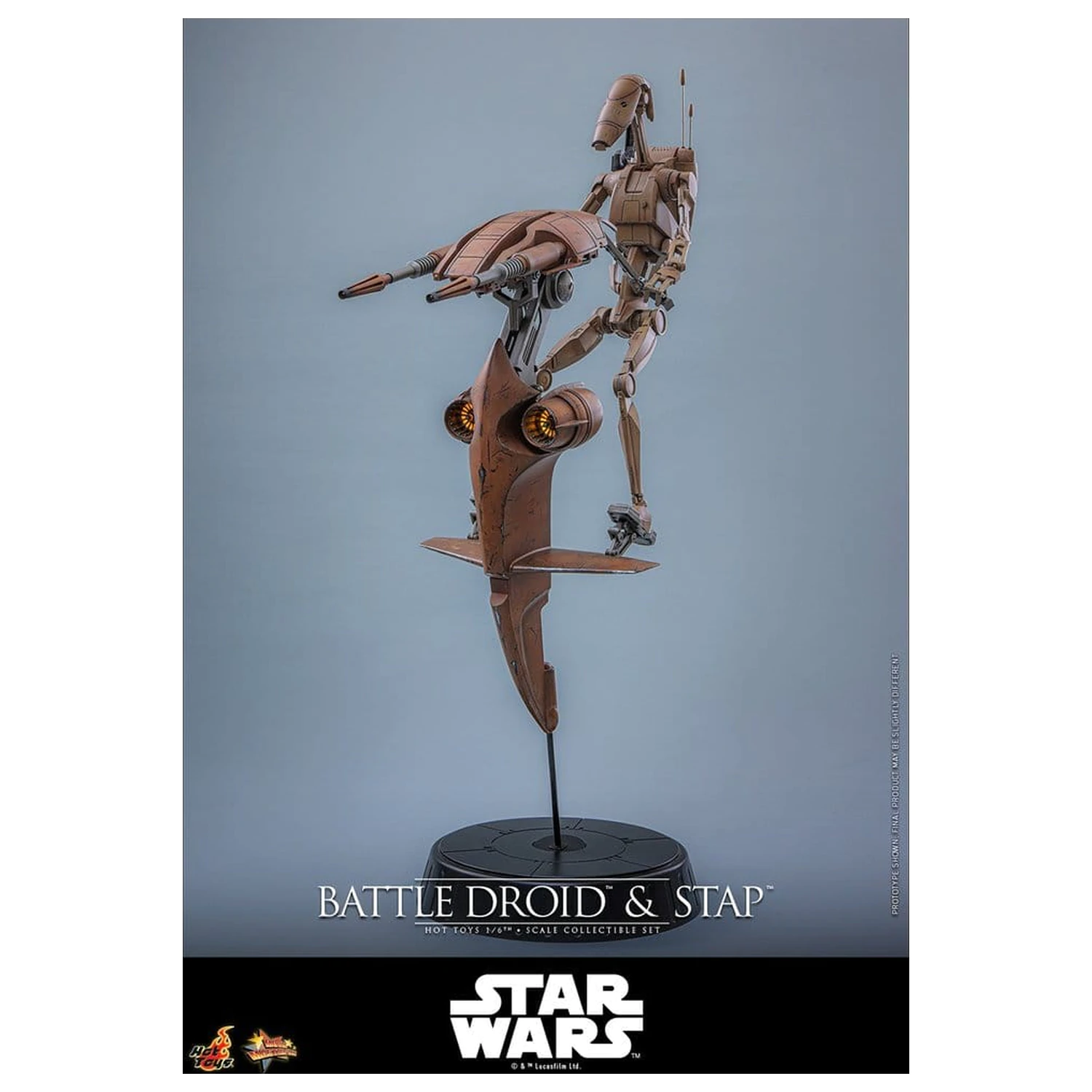Star Wars: The Phantom Menace Movie Masterpiece Sběratelská figurka Set 1/6 Battle Droid & STAP 32 cm fotografii produktu