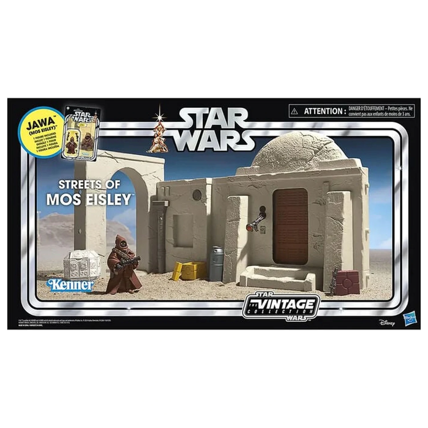 Star Wars Episode IV Vintage Collection herní set ulice Mos Eisley s akční figurkou Jawa fotografii produktu