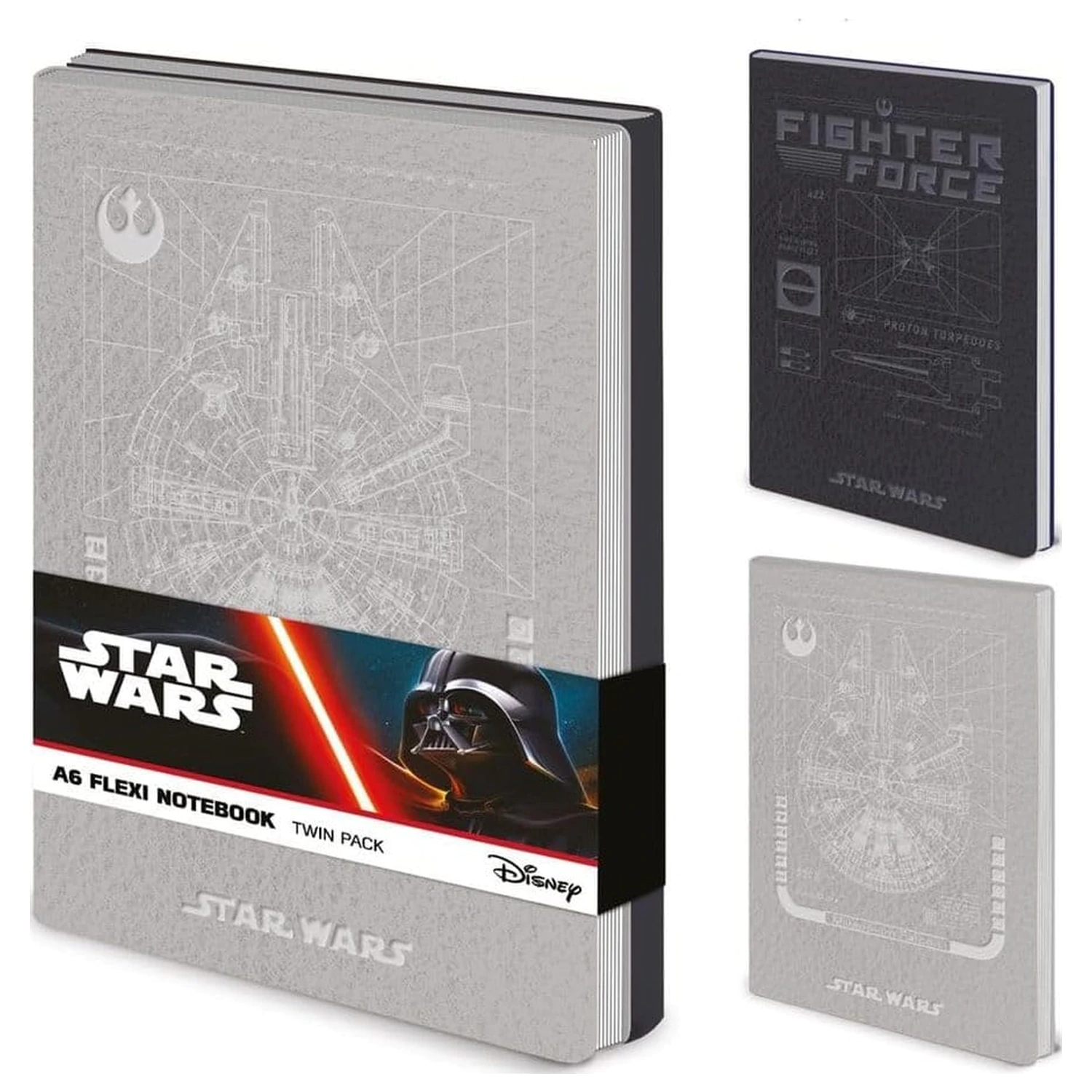 Star Wars A6 Flexi Zápisník Dvojbalení (Rebel) fotografii produktu