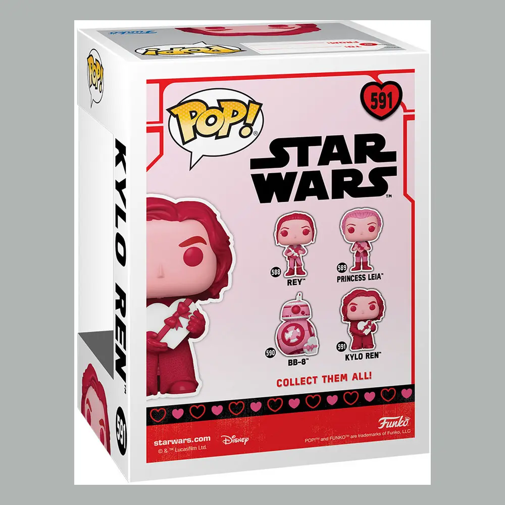 Star Wars Valentines POP! Star Wars vinylová figurka Kylo Ren 9 cm fotografii produktu