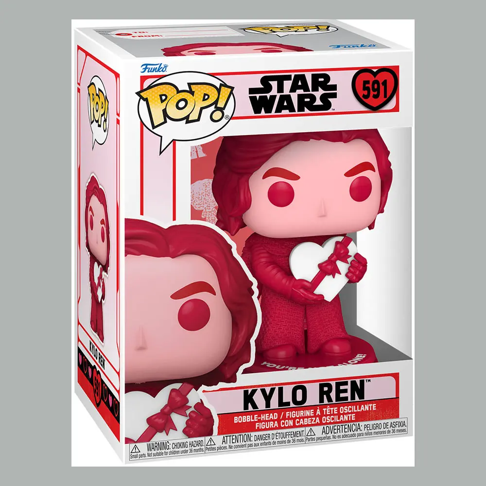 Star Wars Valentines POP! Star Wars vinylová figurka Kylo Ren 9 cm fotografii produktu