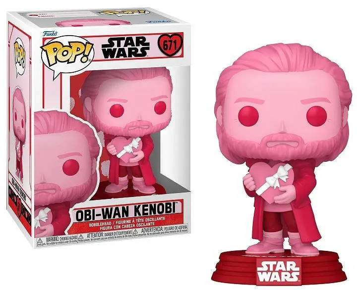 Star Wars Valentýnská POP! Star Wars vinylová figurka Obi-Wan Kenobi 9 cm fotografii produktu