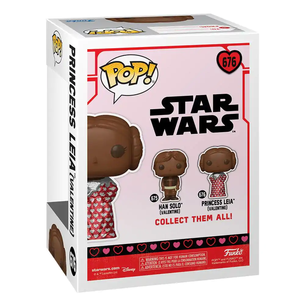 Star Wars Valentines POP! Vinyl Figure Leia (Val Choc) 9 cm fotografii produktu