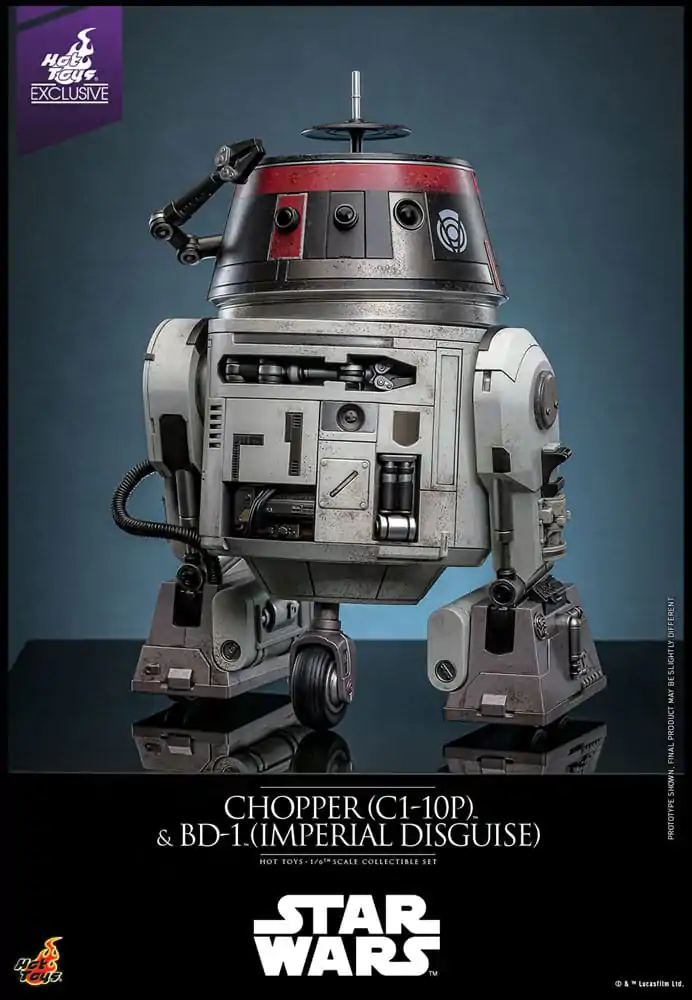 Star Wars Sada akčních figurek 1/6 Chopper (C1-10P™) a BD-1™ (Imperial Disguise) 18 cm a 8 cm fotografii produktu