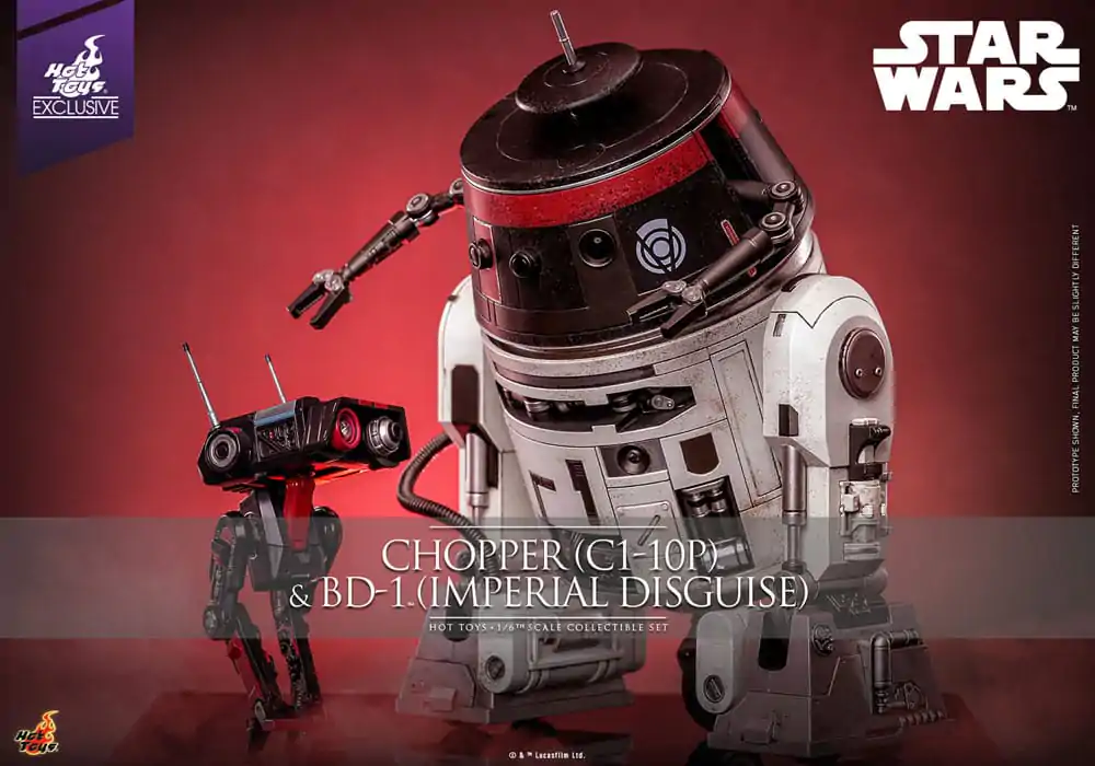 Star Wars Sada akčních figurek 1/6 Chopper (C1-10P™) a BD-1™ (Imperial Disguise) 18 cm a 8 cm fotografii produktu