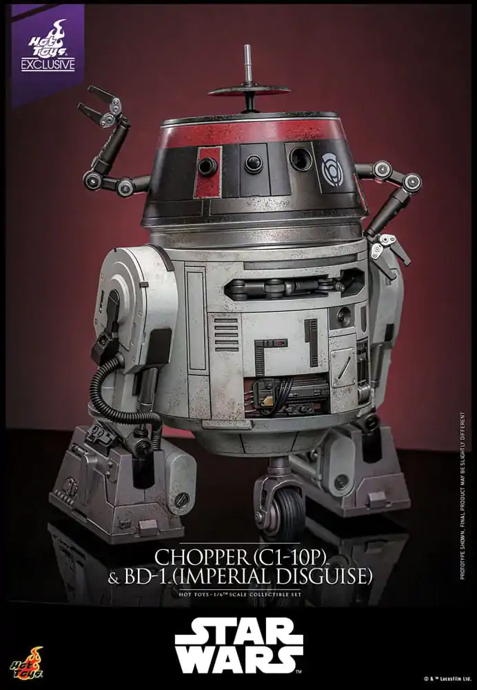 Star Wars Sada akčních figurek 1/6 Chopper (C1-10P™) a BD-1™ (Imperial Disguise) 18 cm a 8 cm fotografii produktu
