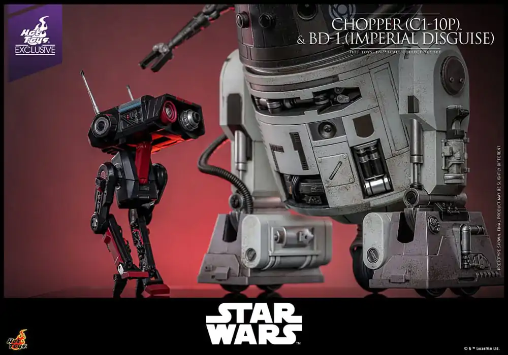 Star Wars Sada akčních figurek 1/6 Chopper (C1-10P™) a BD-1™ (Imperial Disguise) 18 cm a 8 cm fotografii produktu