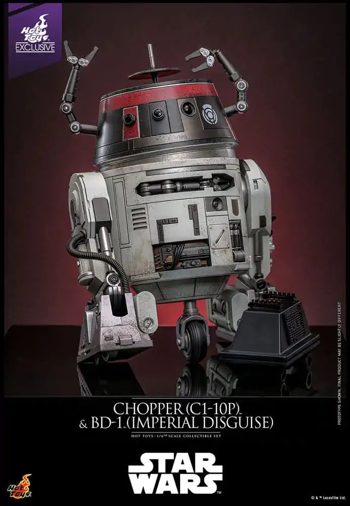 Star Wars Sada akčních figurek 1/6 Chopper (C1-10P™) a BD-1™ (Imperial Disguise) 18 cm a 8 cm fotografii produktu