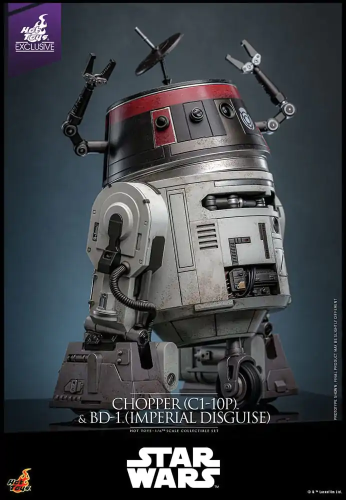 Star Wars Sada akčních figurek 1/6 Chopper (C1-10P™) a BD-1™ (Imperial Disguise) 18 cm a 8 cm fotografii produktu