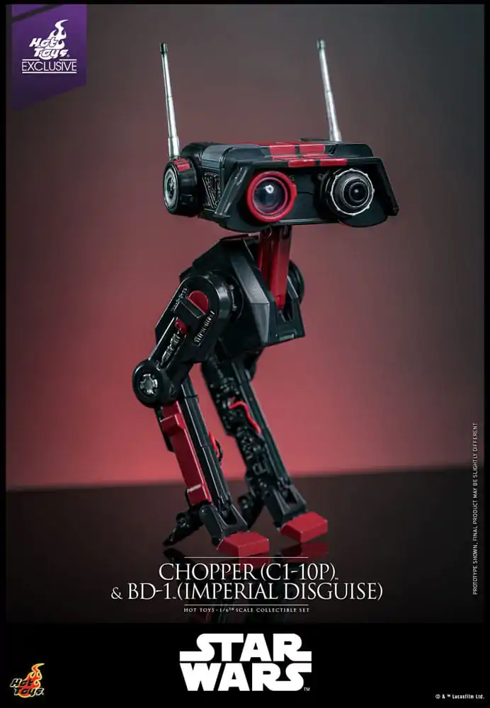 Star Wars Sada akčních figurek 1/6 Chopper (C1-10P™) a BD-1™ (Imperial Disguise) 18 cm a 8 cm fotografii produktu