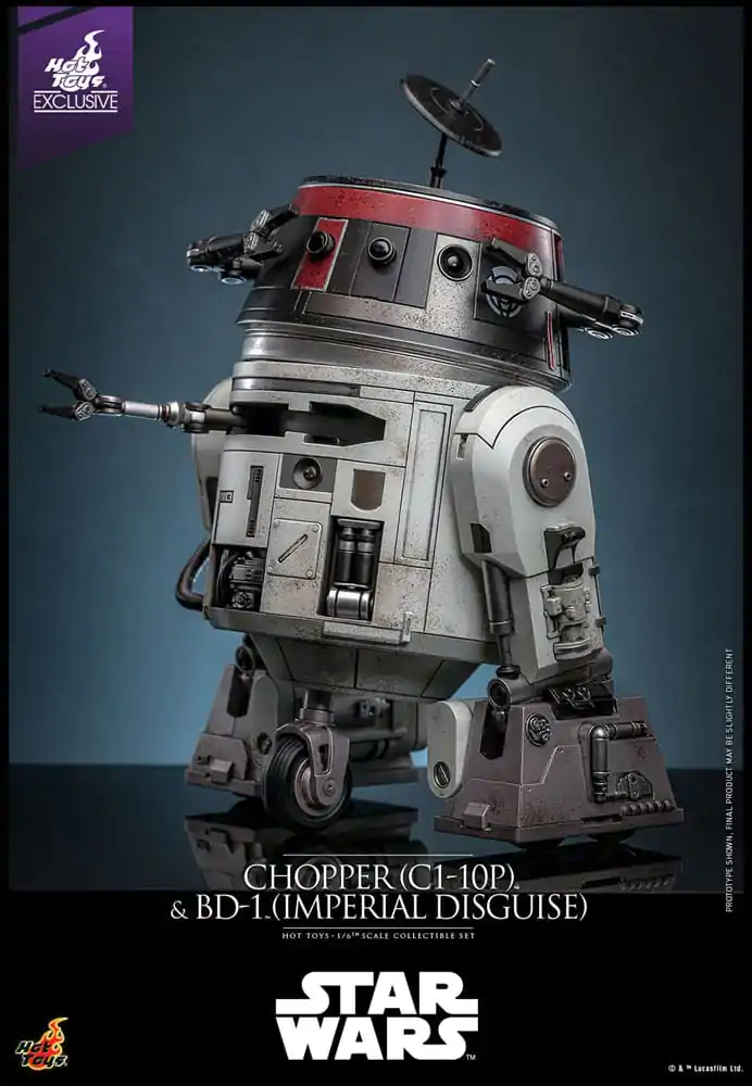 Star Wars Sada akčních figurek 1/6 Chopper (C1-10P™) a BD-1™ (Imperial Disguise) 18 cm a 8 cm fotografii produktu