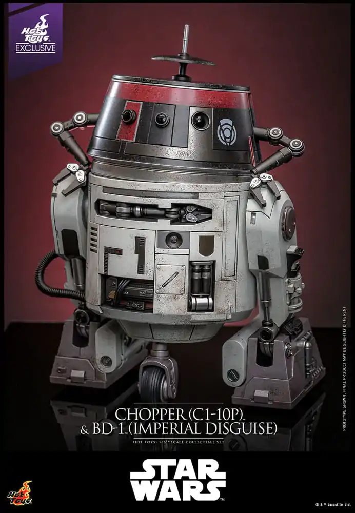 Star Wars Sada akčních figurek 1/6 Chopper (C1-10P™) a BD-1™ (Imperial Disguise) 18 cm a 8 cm fotografii produktu