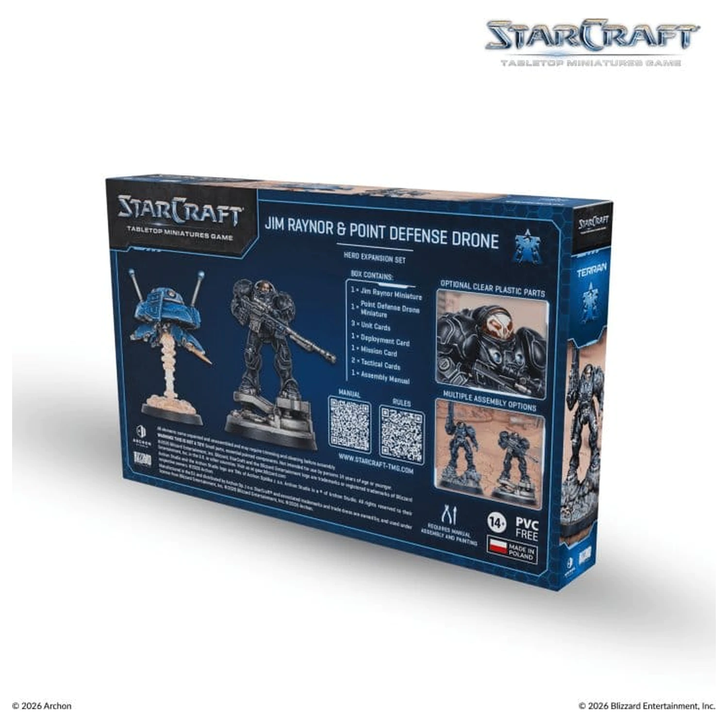 StarCraft TMG Hero Rozšiřující sada Terran: Jim Raynor a Point Defense Drone fotografii produktu