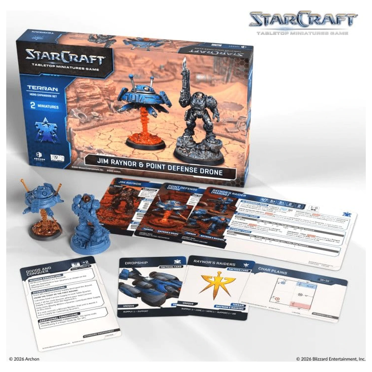 StarCraft TMG Hero Rozšiřující sada Terran: Jim Raynor a Point Defense Drone fotografii produktu