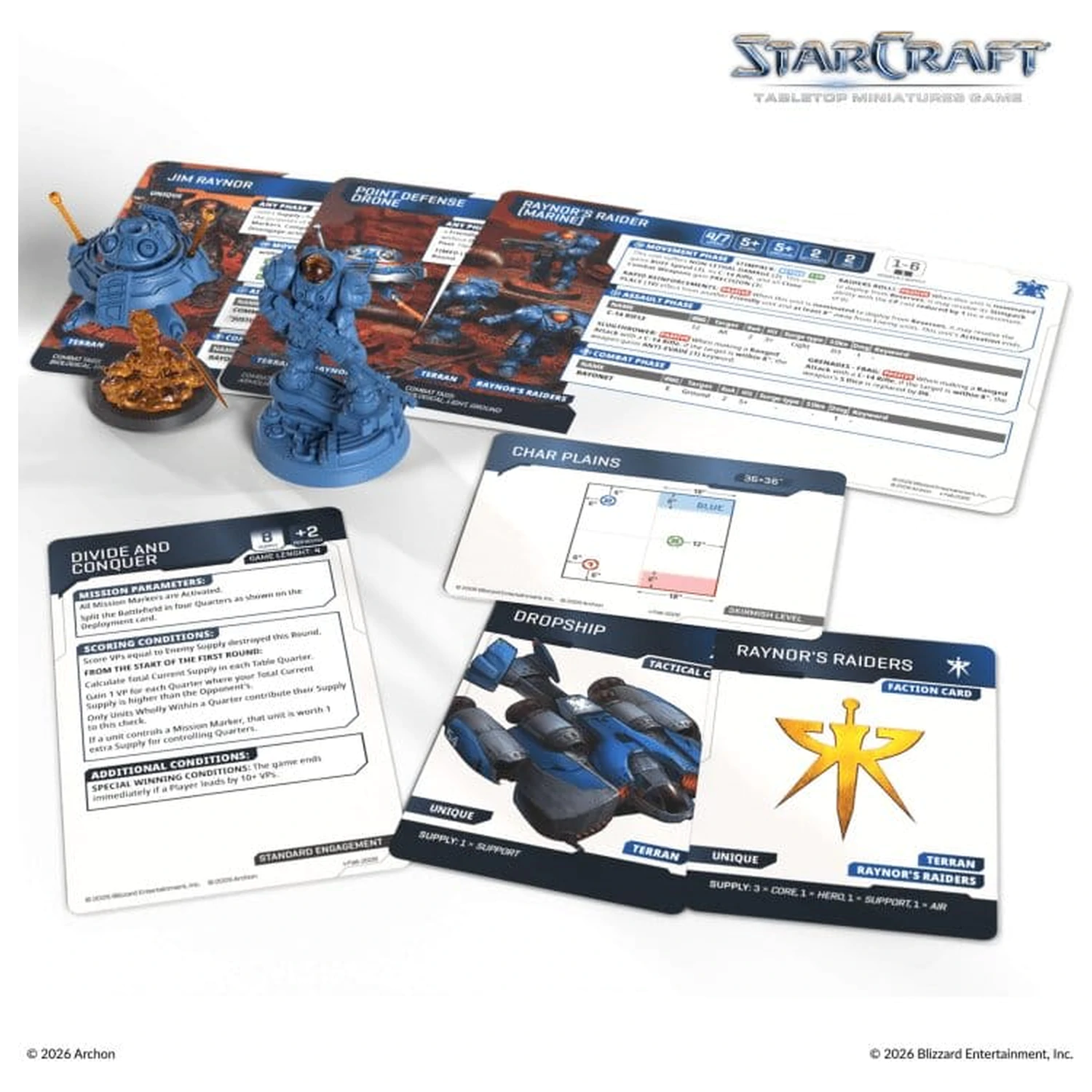 StarCraft TMG Hero Rozšiřující sada Terran: Jim Raynor a Point Defense Drone fotografii produktu