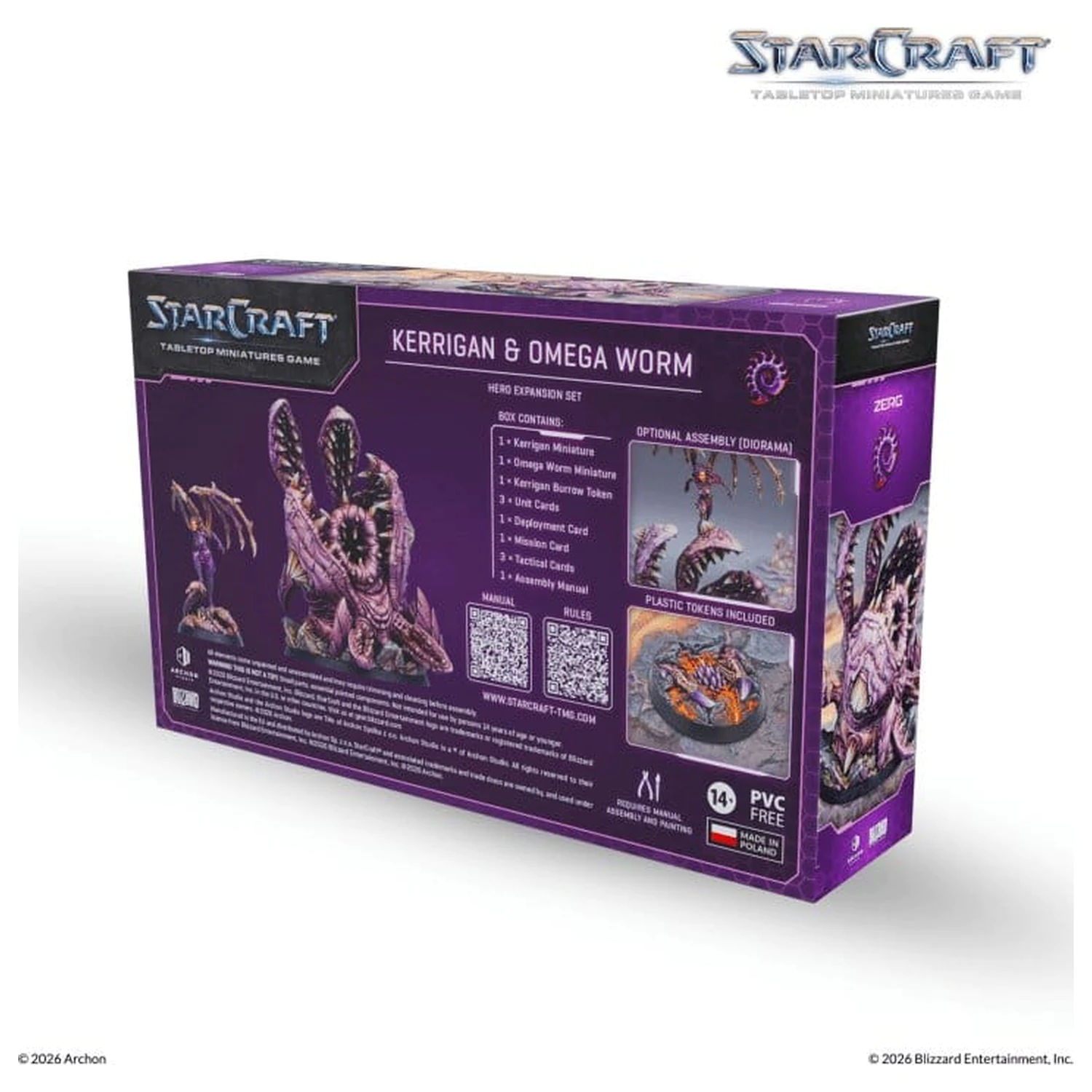 StarCraft TMG Hero Rozšiřující sada Zerg: Kerrigan & Omega Worm fotografii produktu