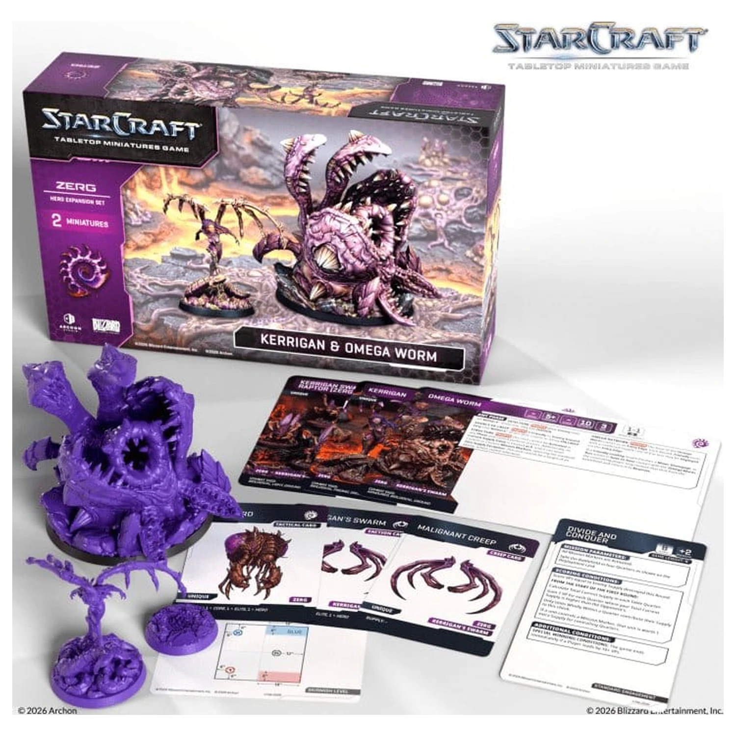 StarCraft TMG Hero Rozšiřující sada Zerg: Kerrigan & Omega Worm fotografii produktu