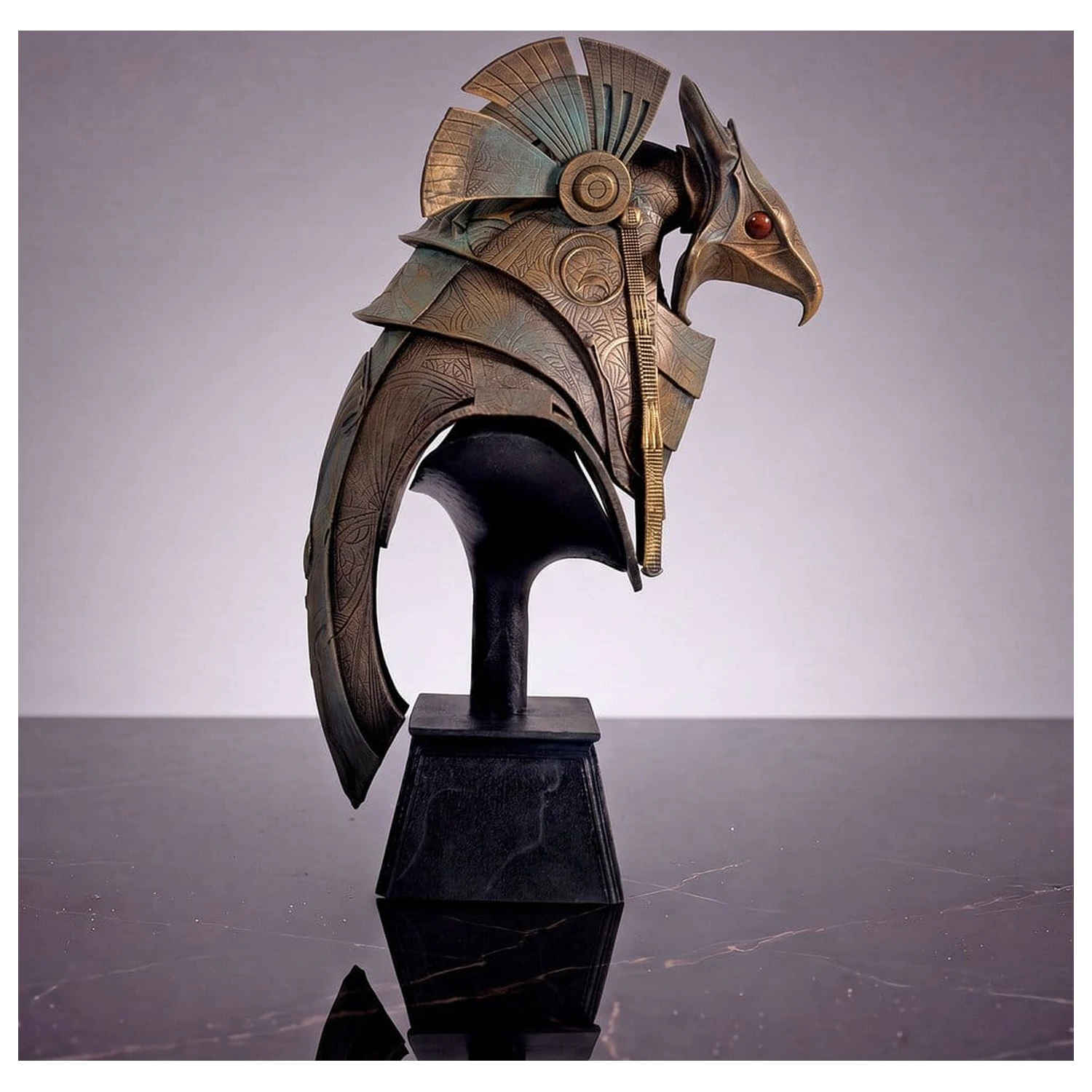 Stargate stolní replika helma replika Horus Guard helma 15 cm fotografii produktu