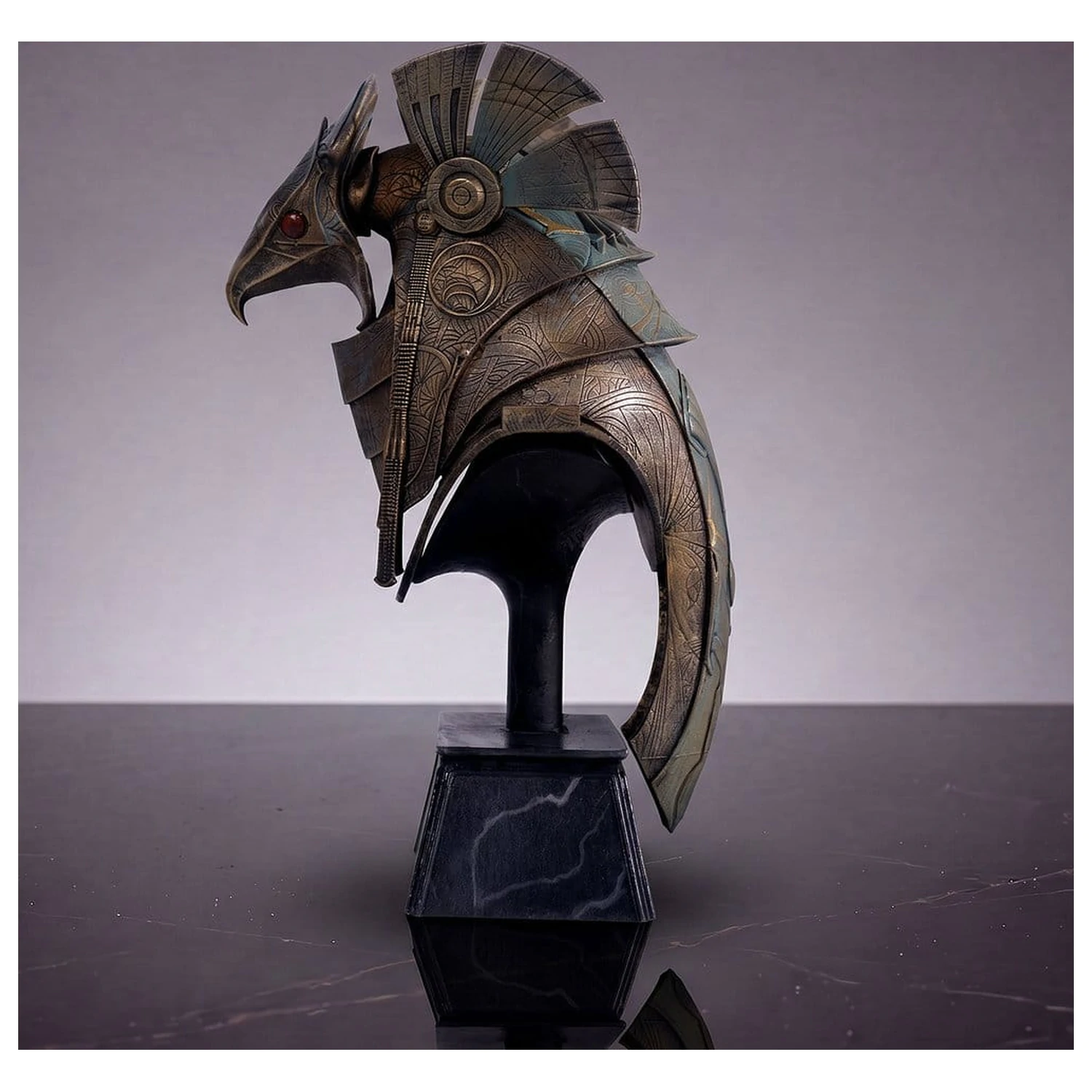 Stargate stolní replika helma replika Horus Guard helma 15 cm fotografii produktu