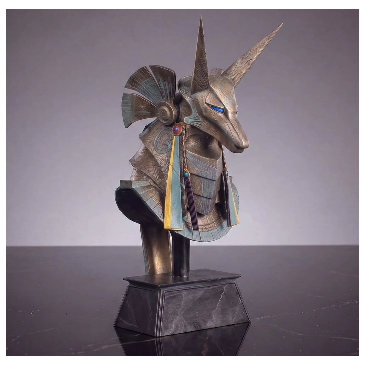Stargate Stolní replika helmy Jackal Guard Helma Anubis 15 cm fotografii produktu