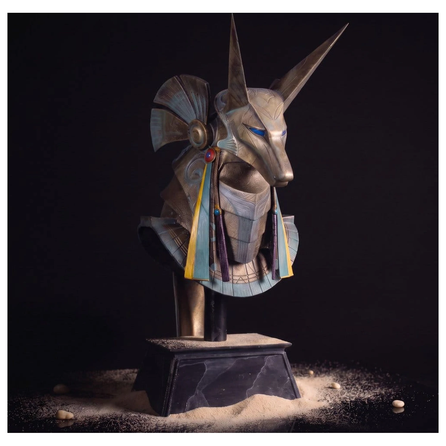 Stargate Stolní replika helmy Jackal Guard Helma Anubis 15 cm fotografii produktu