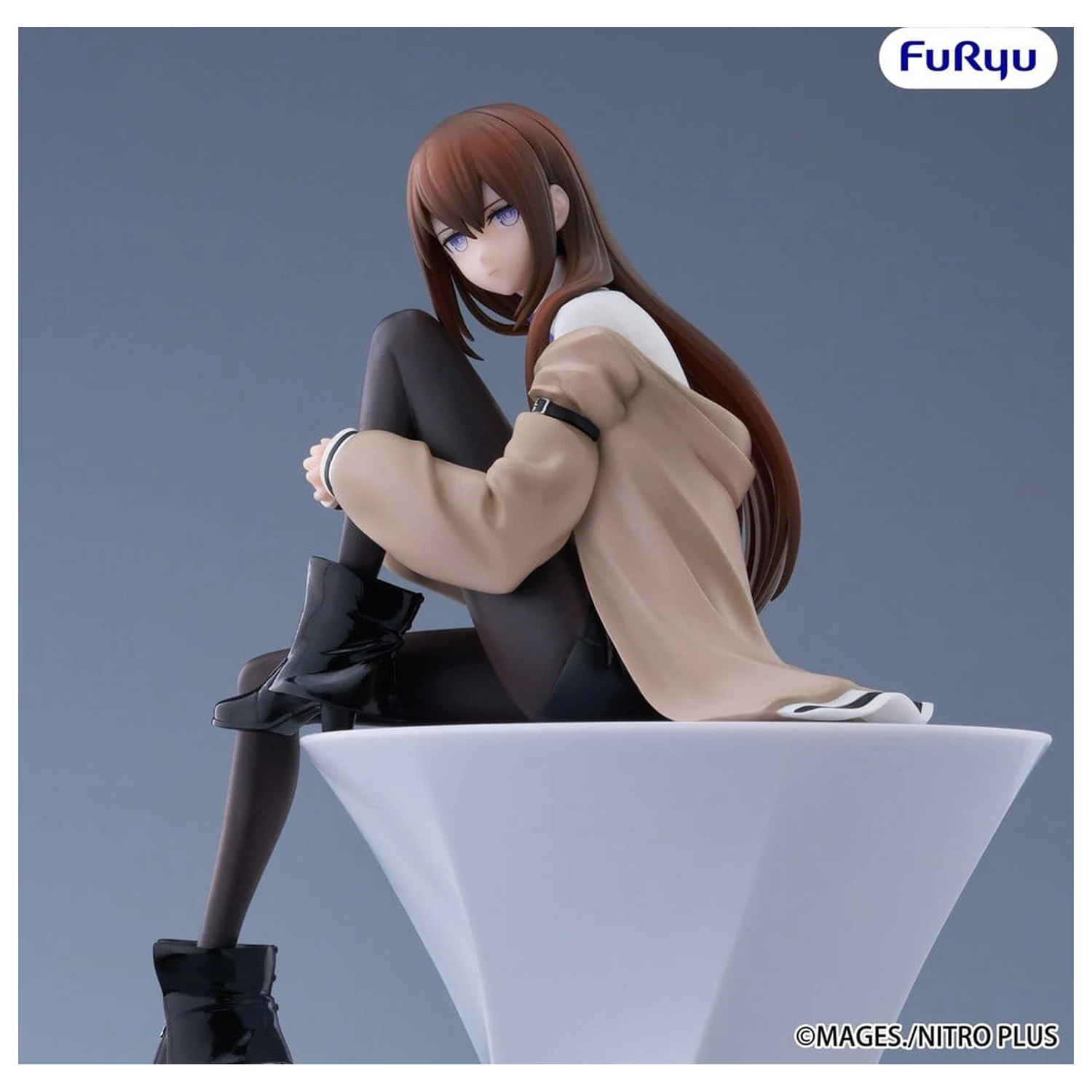 Steins Gate Noodle Stopper PVC socha Kurisu Makise 14 cm fotografii produktu