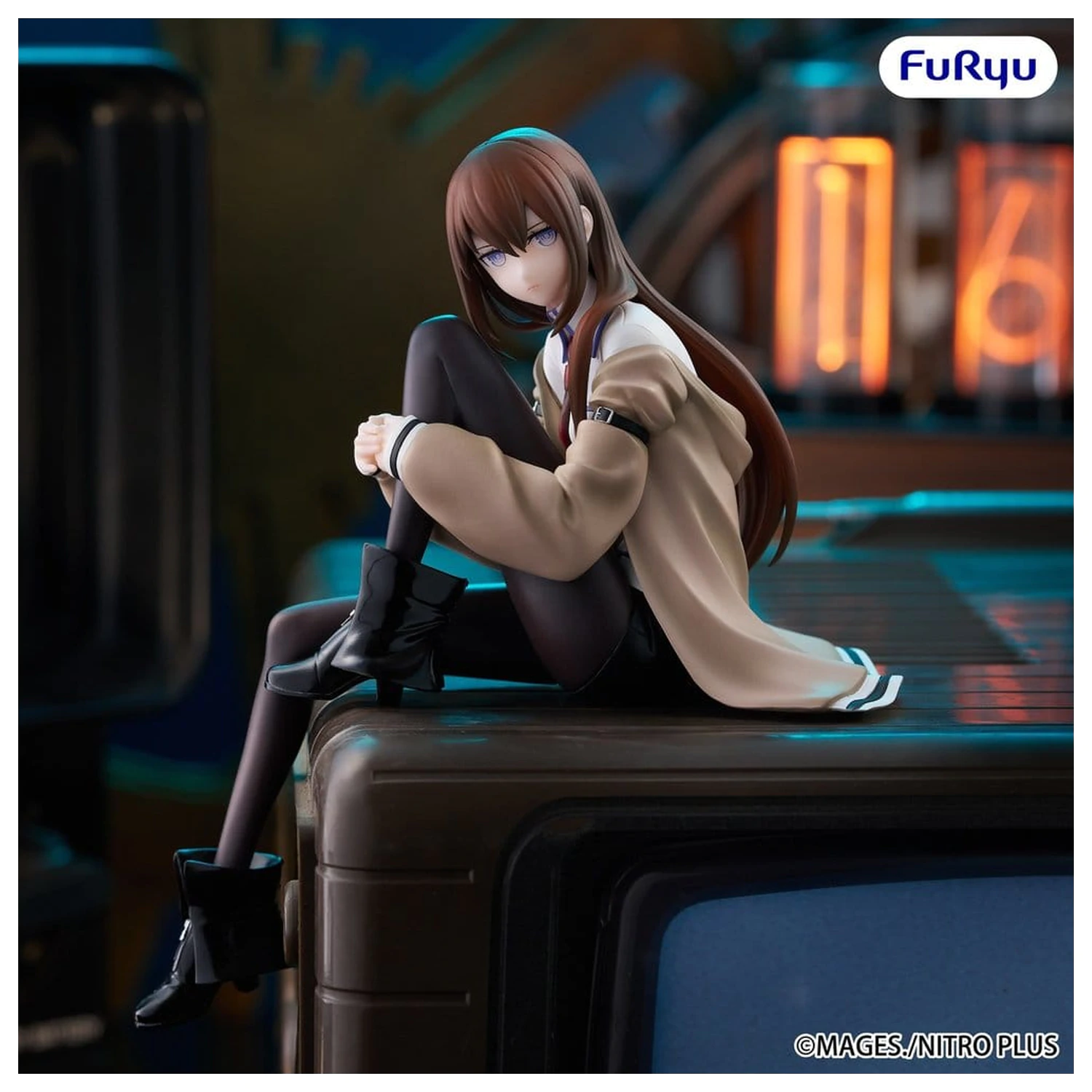 Steins Gate Noodle Stopper PVC socha Kurisu Makise 14 cm fotografii produktu