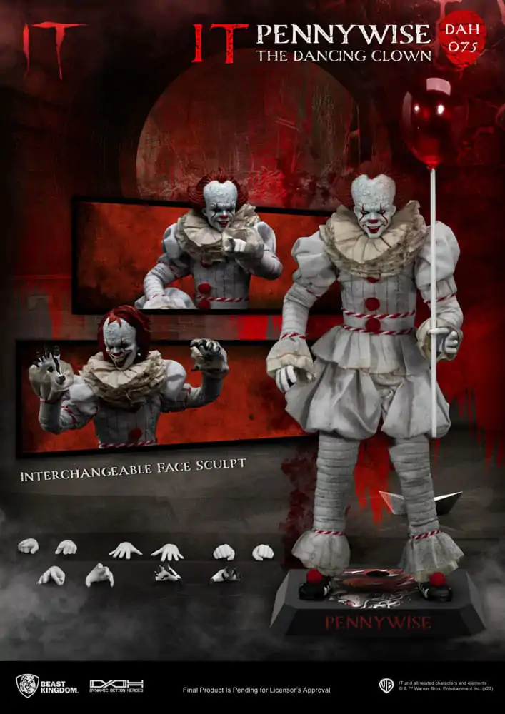 Stephen Kings It Dynamic 8ction Heroes akční figurka 1/9 Pennywise 21 cm fotografii produktu