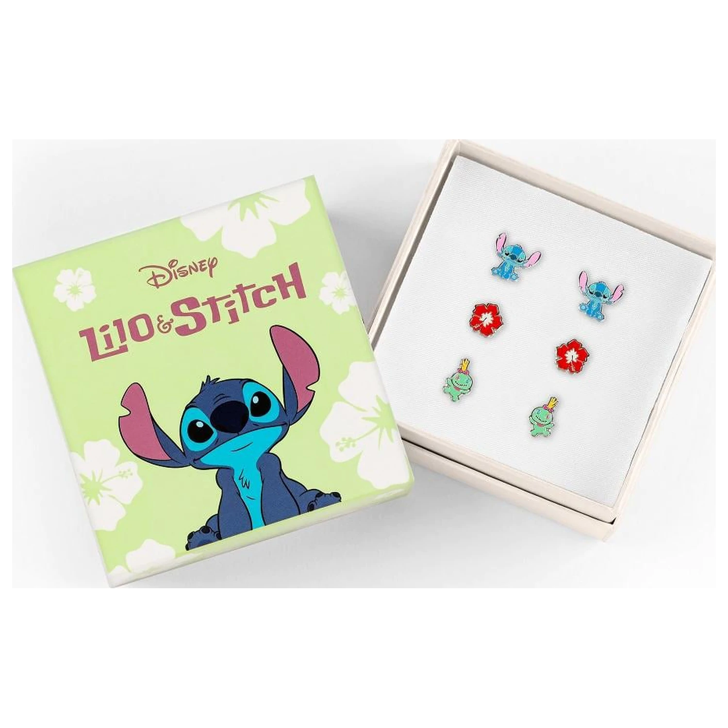 Stitch 3 páry stud náušnic fotografii produktu