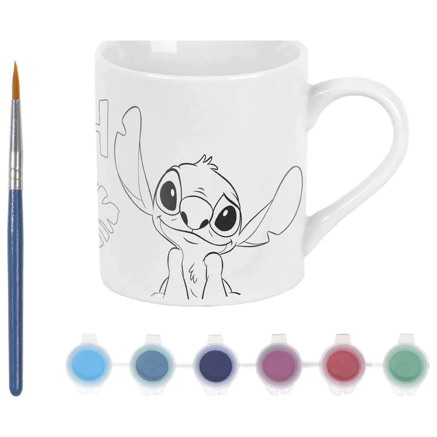 Stitch Alien pomalovatelný porcelánový hrnek 235 ml fotografii produktu